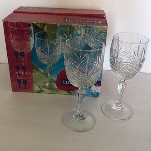 Luminarc 6 pc Wine crystal glasses